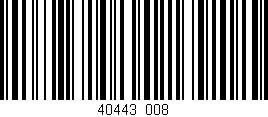 Código de barras (EAN, GTIN, SKU, ISBN): '40443/008'