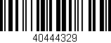 Código de barras (EAN, GTIN, SKU, ISBN): '40444329'
