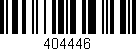 Código de barras (EAN, GTIN, SKU, ISBN): '404446'