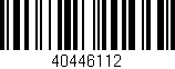 Código de barras (EAN, GTIN, SKU, ISBN): '40446112'