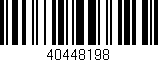 Código de barras (EAN, GTIN, SKU, ISBN): '40448198'