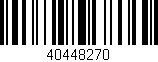 Código de barras (EAN, GTIN, SKU, ISBN): '40448270'