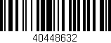 Código de barras (EAN, GTIN, SKU, ISBN): '40448632'