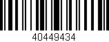 Código de barras (EAN, GTIN, SKU, ISBN): '40449434'