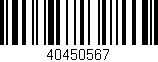 Código de barras (EAN, GTIN, SKU, ISBN): '40450567'
