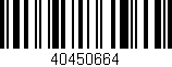 Código de barras (EAN, GTIN, SKU, ISBN): '40450664'