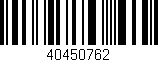 Código de barras (EAN, GTIN, SKU, ISBN): '40450762'