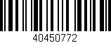 Código de barras (EAN, GTIN, SKU, ISBN): '40450772'