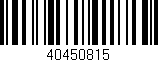 Código de barras (EAN, GTIN, SKU, ISBN): '40450815'