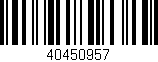 Código de barras (EAN, GTIN, SKU, ISBN): '40450957'