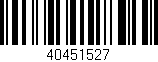 Código de barras (EAN, GTIN, SKU, ISBN): '40451527'