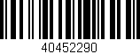 Código de barras (EAN, GTIN, SKU, ISBN): '40452290'