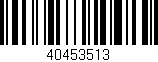 Código de barras (EAN, GTIN, SKU, ISBN): '40453513'