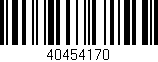 Código de barras (EAN, GTIN, SKU, ISBN): '40454170'