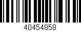 Código de barras (EAN, GTIN, SKU, ISBN): '40454858'