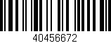 Código de barras (EAN, GTIN, SKU, ISBN): '40456672'