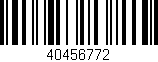 Código de barras (EAN, GTIN, SKU, ISBN): '40456772'