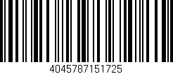 Código de barras (EAN, GTIN, SKU, ISBN): '4045787151725'
