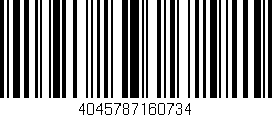 Código de barras (EAN, GTIN, SKU, ISBN): '4045787160734'