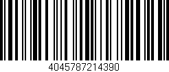 Código de barras (EAN, GTIN, SKU, ISBN): '4045787214390'
