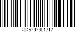 Código de barras (EAN, GTIN, SKU, ISBN): '4045787301717'