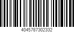 Código de barras (EAN, GTIN, SKU, ISBN): '4045787302332'