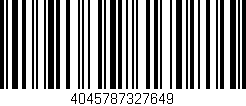 Código de barras (EAN, GTIN, SKU, ISBN): '4045787327649'