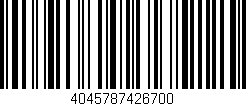 Código de barras (EAN, GTIN, SKU, ISBN): '4045787426700'
