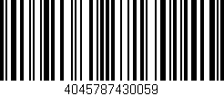 Código de barras (EAN, GTIN, SKU, ISBN): '4045787430059'