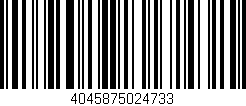 Código de barras (EAN, GTIN, SKU, ISBN): '4045875024733'