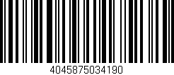 Código de barras (EAN, GTIN, SKU, ISBN): '4045875034190'