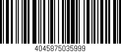 Código de barras (EAN, GTIN, SKU, ISBN): '4045875035999'
