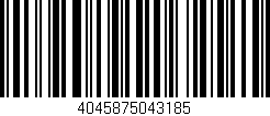 Código de barras (EAN, GTIN, SKU, ISBN): '4045875043185'