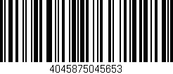 Código de barras (EAN, GTIN, SKU, ISBN): '4045875045653'