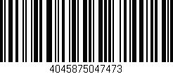 Código de barras (EAN, GTIN, SKU, ISBN): '4045875047473'