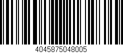 Código de barras (EAN, GTIN, SKU, ISBN): '4045875048005'