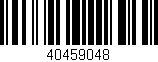 Código de barras (EAN, GTIN, SKU, ISBN): '40459048'