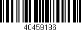 Código de barras (EAN, GTIN, SKU, ISBN): '40459186'