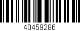 Código de barras (EAN, GTIN, SKU, ISBN): '40459286'