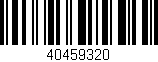 Código de barras (EAN, GTIN, SKU, ISBN): '40459320'