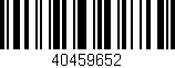 Código de barras (EAN, GTIN, SKU, ISBN): '40459652'