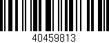 Código de barras (EAN, GTIN, SKU, ISBN): '40459813'