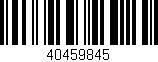 Código de barras (EAN, GTIN, SKU, ISBN): '40459845'