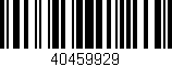 Código de barras (EAN, GTIN, SKU, ISBN): '40459929'