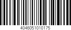 Código de barras (EAN, GTIN, SKU, ISBN): '4046051010175'