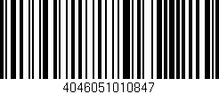 Código de barras (EAN, GTIN, SKU, ISBN): '4046051010847'