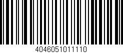 Código de barras (EAN, GTIN, SKU, ISBN): '4046051011110'