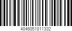 Código de barras (EAN, GTIN, SKU, ISBN): '4046051011332'