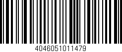 Código de barras (EAN, GTIN, SKU, ISBN): '4046051011479'
