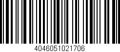 Código de barras (EAN, GTIN, SKU, ISBN): '4046051021706'